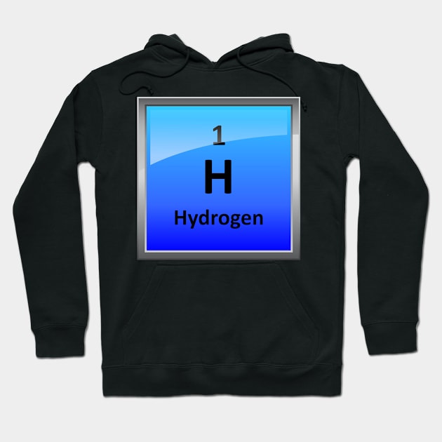 Hydrogen Element Tile - Periodic Table Hoodie by sciencenotes